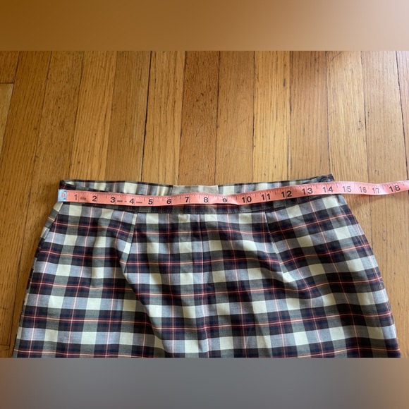 60s Vintage Plaid Cigarette Skinny Pants - Picture 5 of 9